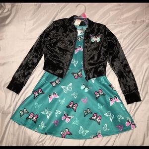 Girls Dress and Jacket Set